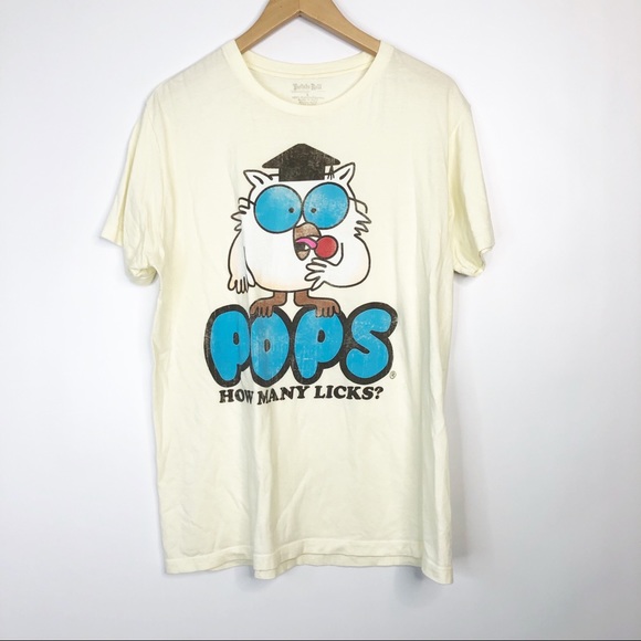 Tops - Retro Tootsie Pops Mr. Owl How Many Licks Tee